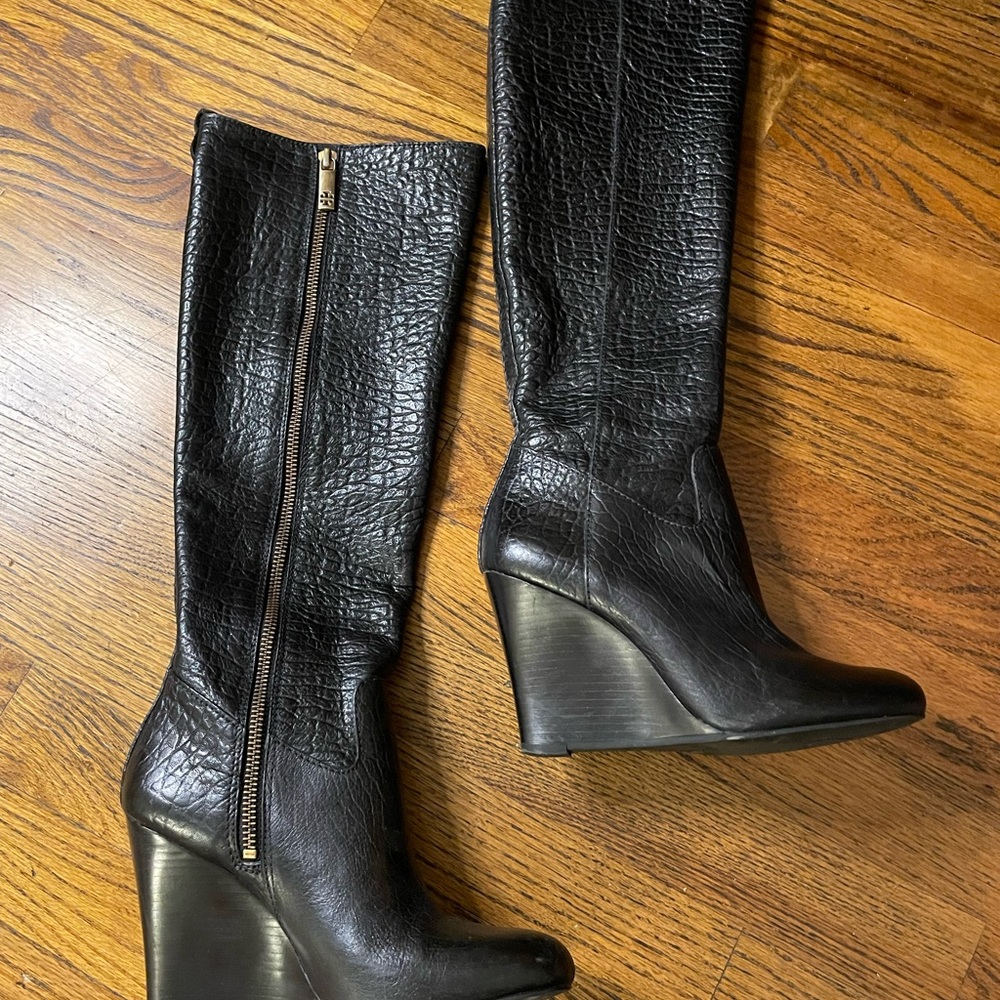 Tory Burch Boots Black 5.5 Dabney Heels